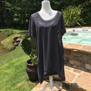 Sheer Gray Tunic or Coverup